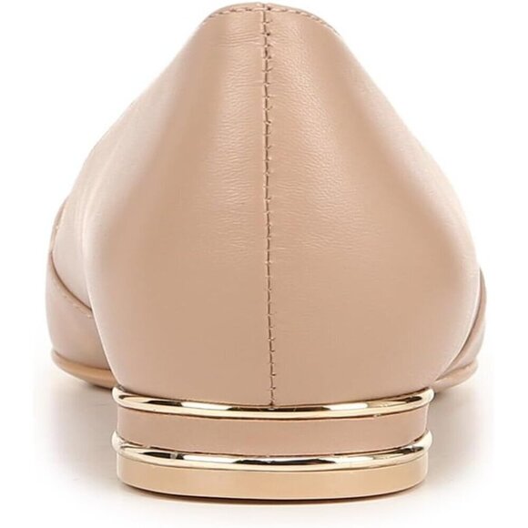 Naturalizer Flat Shoes Women Cream Leather  Havana Pointed Toe Slip-On Ballet - Picture 8 of 8